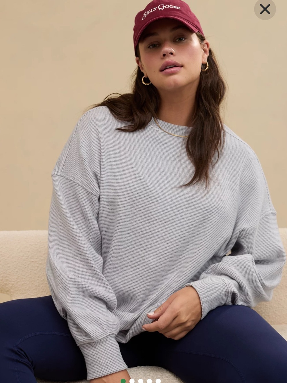 Aerie Getaway Waffle Sweatshirt